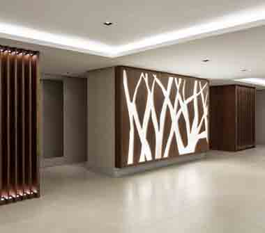 Perspectiva hall social