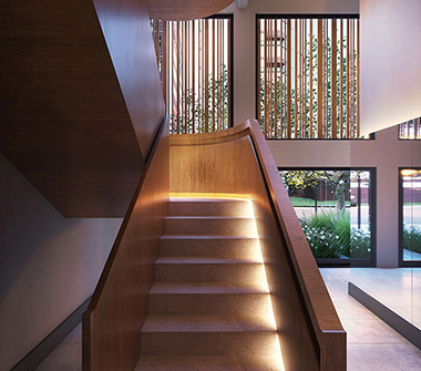 Perspectiva do lobby torre 1