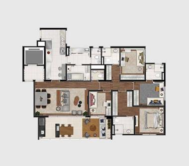 Perspectiva planta 141M2