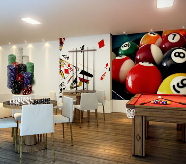 Perspectiva artistica sala de jogos
