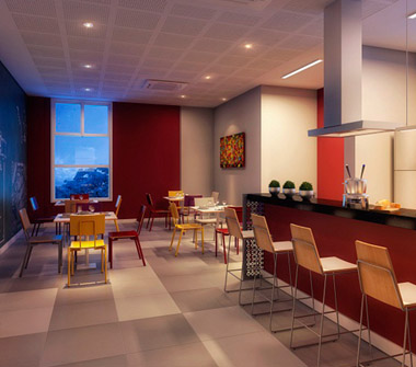 Perspectiva espaco gourmet