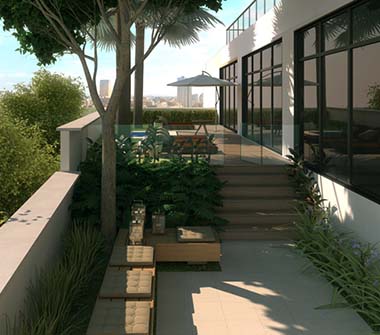 Perspectiva jardim