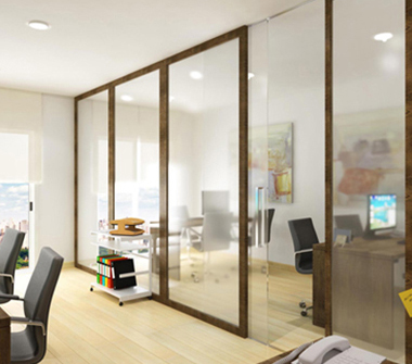 Perspectiva da sala comercial