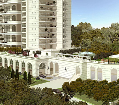 Perspectiva da fachada