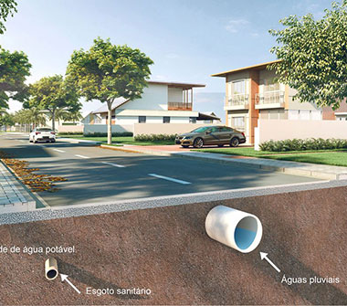 Perspectiva ilustrada infraestrutura